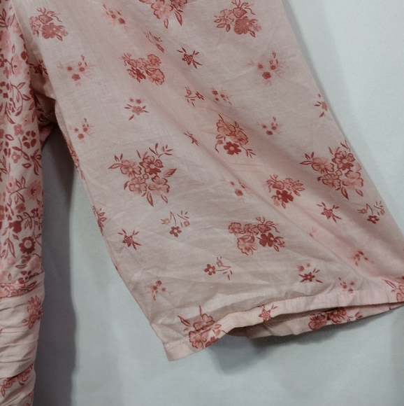 NWOT Amercian Eagle Floral Babydoll Dress Women's M Pink Barbiecore Cottagecore - Picture 4 of 12